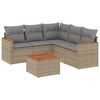 vidaXL Patio Sofa Set 5-vietīgs Beige and Grey