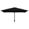vidaXL Dārza parasols Melna 248,5 x 247,5 x 160 cm