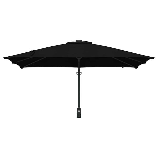 vidaXL Dārza parasols Melna 248,5 x 247,5 x 160 cm