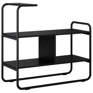 vidaXL Konsoles galds Melns ozols 80 x 35 x 75 cm Inženierijas koks