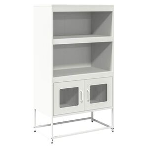 vidaXL Highboard White 68x39x123 cm Tērauds