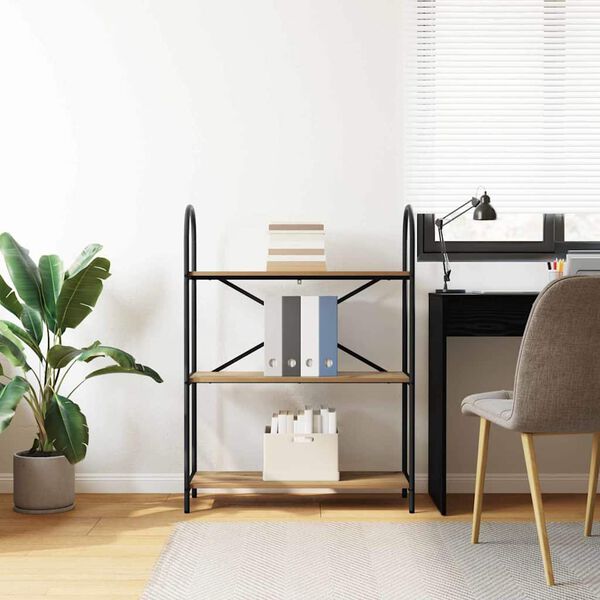 vidaXL Grāmatu plaukts Artisānā ozols 80 x 30 x 109 cm