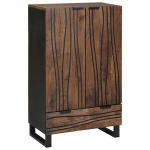vidaXL Augstais skapītis Brūna 60 x 33 x 100 cm mango masīvkoks