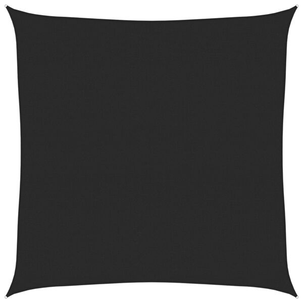vidaXL saulessargs, 160 g/m&sup2;, melns, 6x6 m, HDPE
