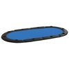 vidaXL pokera galda virsma 10 personām, saliekama, zila, 208x106x3 cm