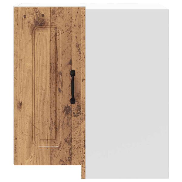 vidaXL virtuves sienas stūra skapis "Kalmar" veca koka
