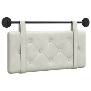 vidaXL Karājo&scaron;s galvgalis Krēmkrāsa 90 x 55 x 5 cm Samts