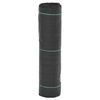 vidaXL augsnes pārsegs, melns, 0,5x150 m, PP