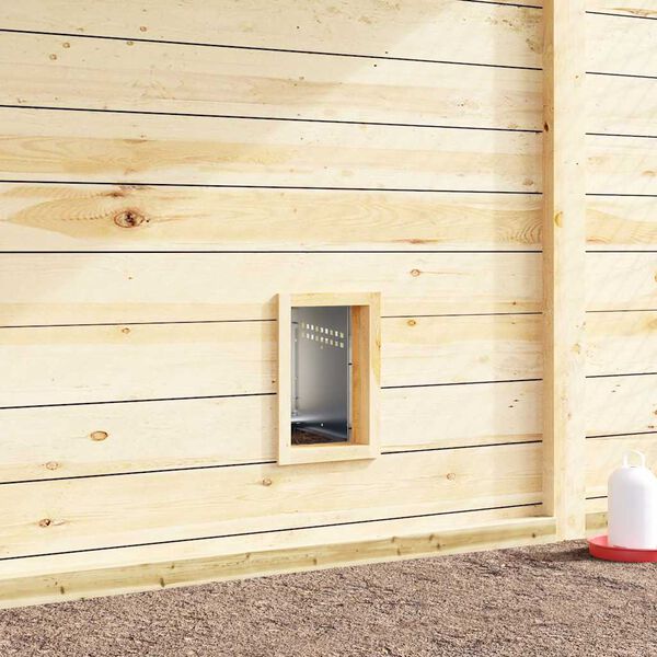 vidaXL vistu ligzdas kaste, 1 nodalījums, ar kājām, cinkots tērauds