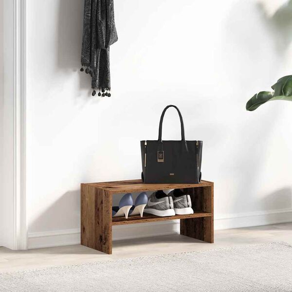 vidaXL apavu skapis saliekamas veca koka 60x30x30,5 cm