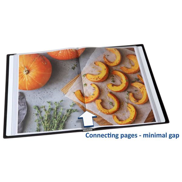 Rillstab portfolio albums, A4, 120 kabatiņas, melns