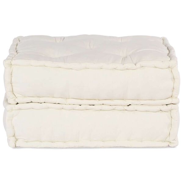 vidaXL modulārs dīvāns, krēmkrāsas audums, 70x70x36 cm