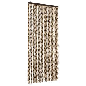 vidaXL kukaiņu aizkars, 90x220 cm, bē&scaron;s un brūns &scaron;enils