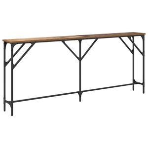 vidaXL Konsoles galds Vecs koks 180 x 23 x 75 cm