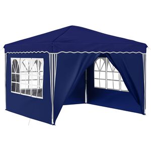 vidaXL Pop-up svinību teltis Zila 288 x 288 x 245 cm Oksforda audums