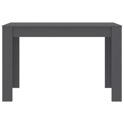 vidaXL virtuves galds, 120x60x76 cm, pelēks, skaidu plāksne