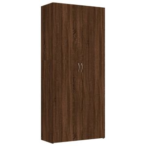 vidaXL apavu skapītis, ozolkoka, 80x35,5x180 cm, inženierijas koks
