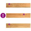 vidaXL palodzes 2 gb., gai&scaron;i brūns, 110x20x2 cm, ozola masīvkoks