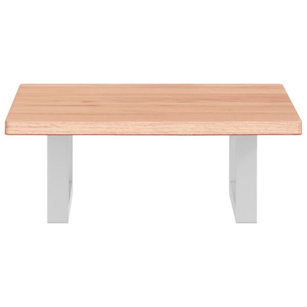 vidaXL izlietnes plaukts, stiprināms pie sienas, tērauds, ozola koks