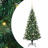 vidaXL Mākslīgais LED Ziemassvētku eglīte Zaļa 120 cm PVC un metāls