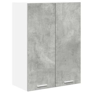 vidaXL Piekarams skapītis ar uzglabā&scaron;anu Betona pelēks 60 x 31 x 80 cm