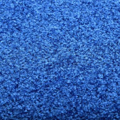 vidaXL durvju paklājs, mazgājams, zils, 40x60 cm