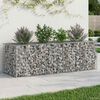 vidaXL Gabions pacelta gulta Sudraba 180 x 60 x 55 cm Cinkots tērauds