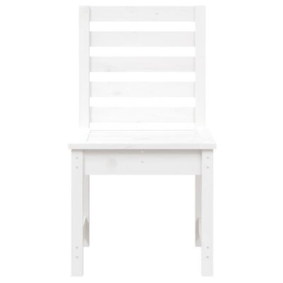 vidaXL dārza krēsli, 2 gab., 50x48x91,5 cm, priedes masīvkoks, balti