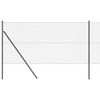 vidaXL Zemes stiprinā&scaron;anas ķēdes žogs 10 x 1,4 m PVC pārklāts tērauds