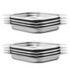 vidaXL Gastronorm trauki, 8 gab., GN 1/2, 40 mm, nerūsējo&scaron;s tērauds