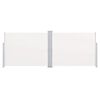 vidaXL izvelkams sānu aizslietnis, krēmkrāsa, 170x1000 cm