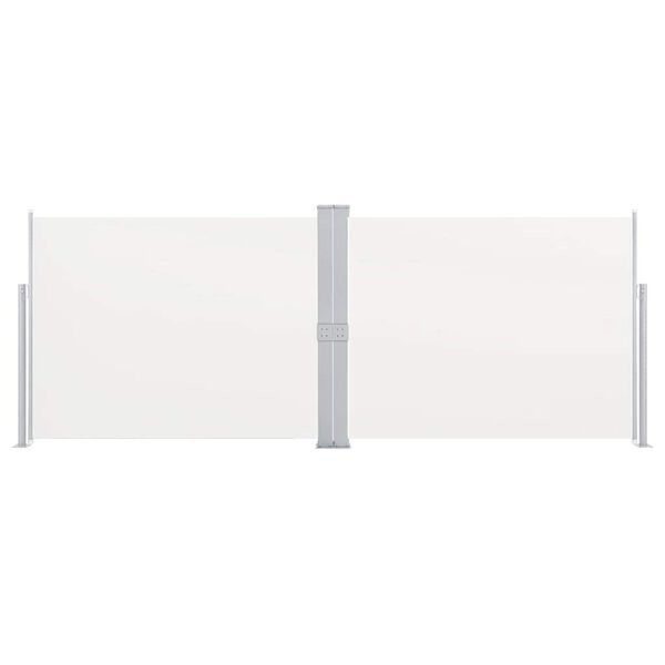 vidaXL izvelkams sānu aizslietnis, krēmkrāsa, 170x1000 cm
