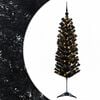 vidaXL Mākslīgā slaida Ziemassvētku egle ar bumbiņām 120 cm 150 LED