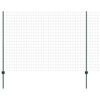 vidaXL Eiropas žogs ar stabu 10 x 1,5 m PVC pārklāts tērauds Zaļa
