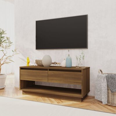vidaXL TV skapītis, ozolkoka krāsa, 102x41x44 cm, skaidu plāksne