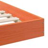 vidaXL Gultas rāmis Vaks brūns 75 x 190 cm Ciets priedes koks
