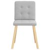 vidaXL virtuves krēsli, 2 gab., mākonis pelēks audums