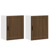 vidaXL virtuves sienas skapji 2 gab "Porto" Brown Oak Engineered Wood