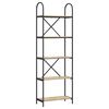 vidaXL Grāmatu plaukts 5 līmeņi 60 x 30 x 183 cm Inženierijas koks