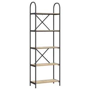 vidaXL Grāmatu plaukts 5 līmeņi 60 x 30 x 183 cm Inženierijas koks