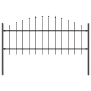 vidaXL Dārza žogs Pelēka 170 x 140 cm