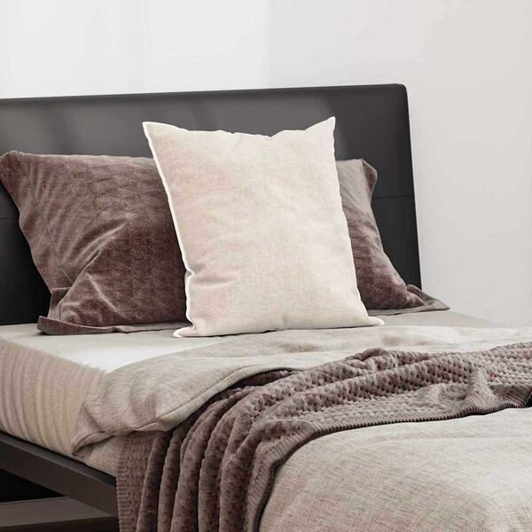 vidaXL Spilvens ar spilvenu Balts 50 x 50 cm Kokvilna