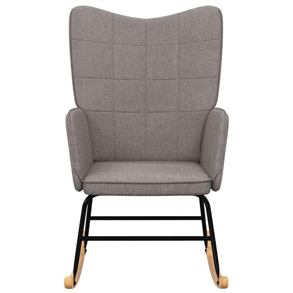 vidaXL šūpuļkrēsls, pelēkbrūns audums