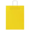 vidaXL papīra maisiņi 50 gab. ar rokturiem, dzelteni, 32x12x42 cm