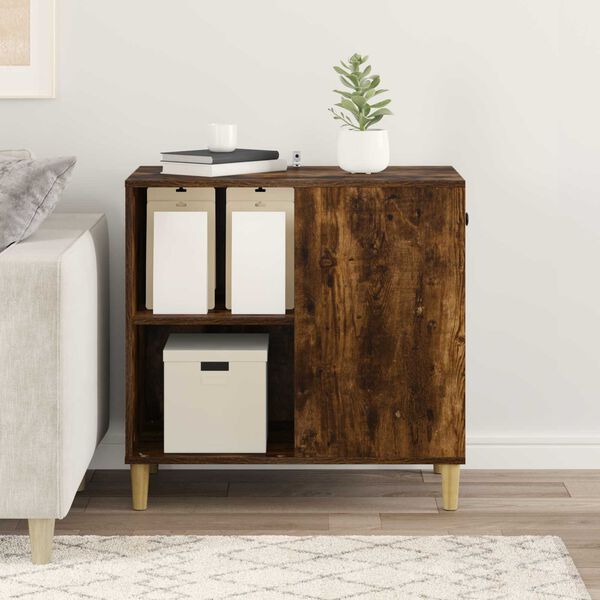 vidaXL Kaķu māja Dūmaka ozols 72 x 42.5 x 70 cm Inženierijas koks