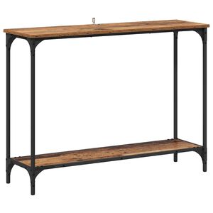vidaXL Konsoles galds Vecs koks 101 x 30.5 x 75 cm Inženierijas koks