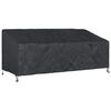 vidaXL Dārza sola pārsegs Melna 200 x 100 x 89 cm 600D Oksforda audums