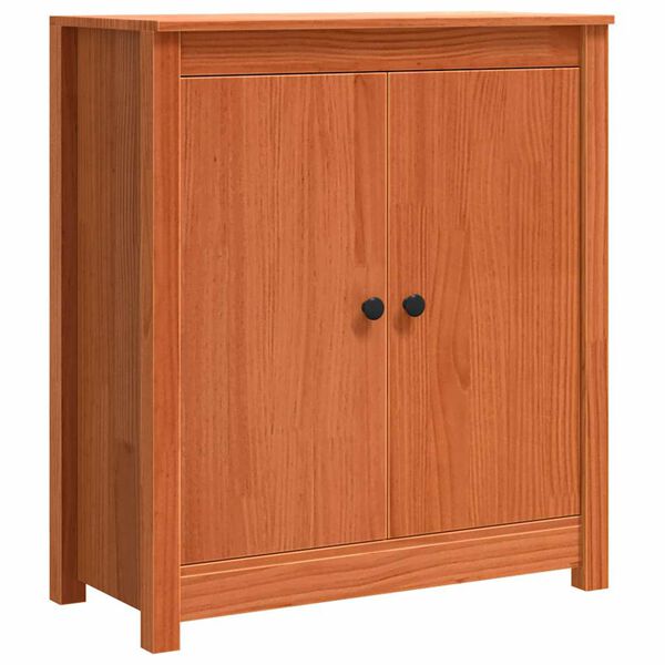 vidaXL Puse Vaks brūns 70 x 35 x 80 cm Ciets priedes koks