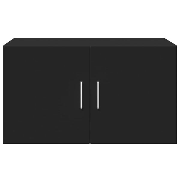 vidaXL sienas skapītis, melns, 70x42,5x40 cm, inženierijas koks