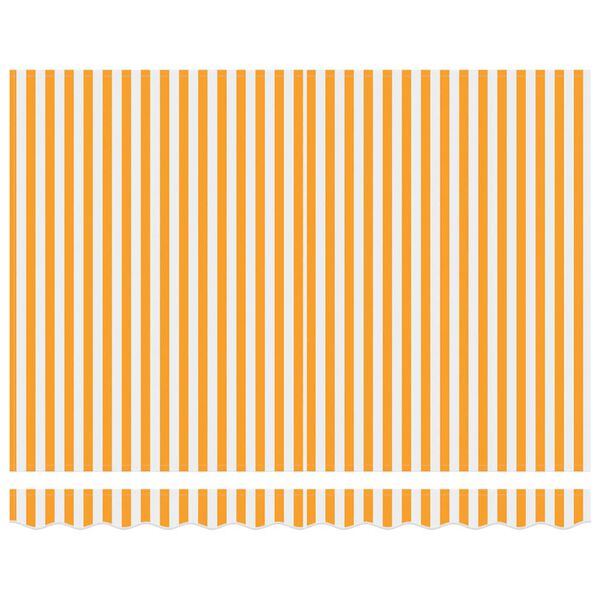 vidaXL Izvelkams jumtiņ&scaron; Dzeltena un balta 300 x 250 cm